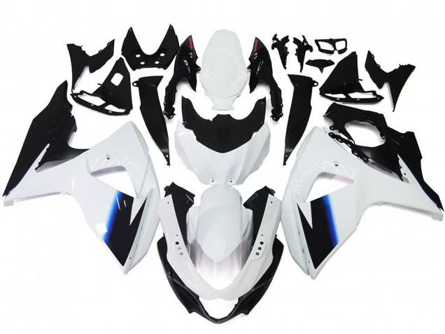 2009-2016 Gloss White and Black with Red logo Suzuki GSXR 1000 Motorcycle Fairings Canada