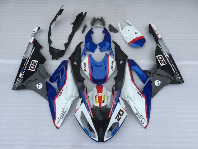 2009-2018 Blue and White Style OEM BMW S1000RR Motorcycle Fairings Canada