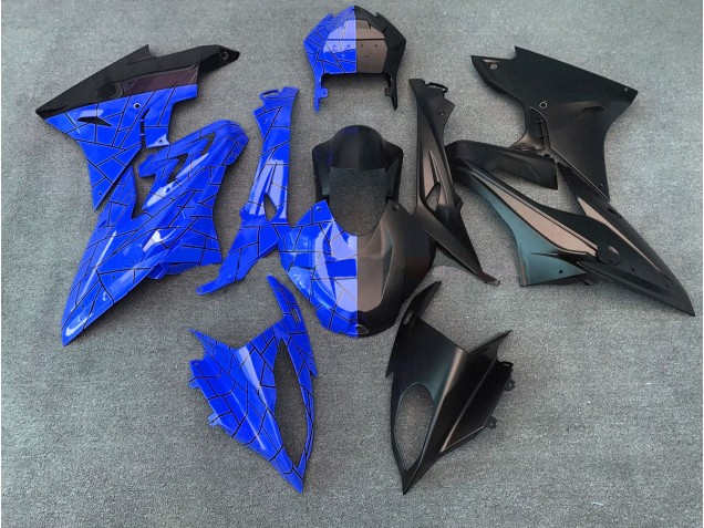 2009-2018 Gloss Blue/Matte Black Split BMW S1000RR Motorcycle Fairings Canada