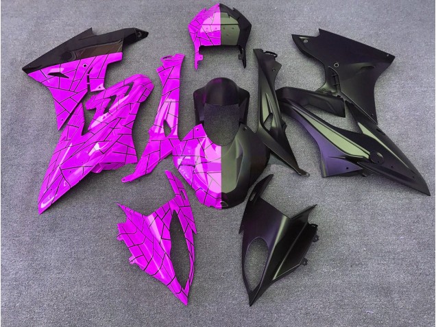 2009-2018 Gloss Pink/Matte Black Split BMW S1000RR Motorcycle Fairings Canada