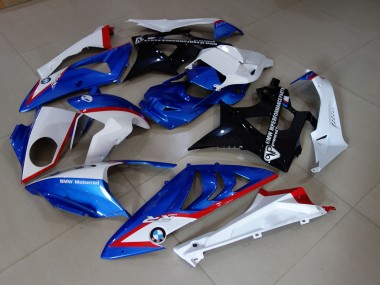 2009-2018 Stock style Blue and White BMW S1000RR Motorcycle Fairings Canada