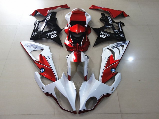 2009-2018 Vibrant Red and Black BMW S1000RR Motorcycle Fairings Canada