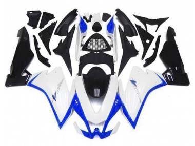 2010-2015 Gloss White & Blue Aprilia RSV4 1000 Motorcycle Fairings Canada