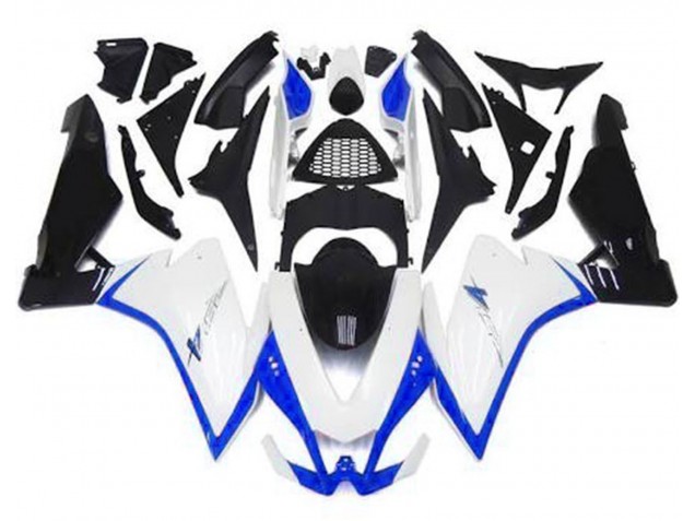 2010-2015 Gloss White & Blue Aprilia RSV4 1000 Motorcycle Fairings Canada