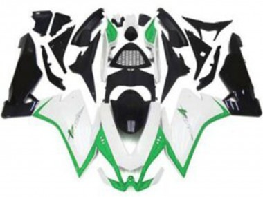 2010-2015 Gloss White & Green Aprilia RSV4 1000 Motorcycle Fairings Canada