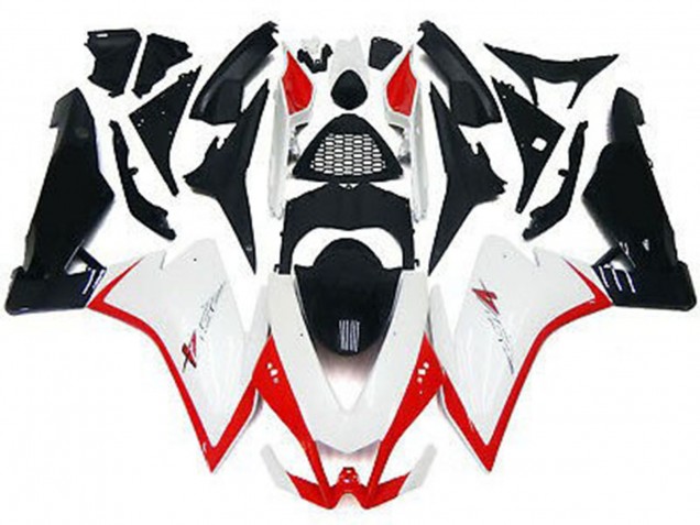 2010-2015 Gloss White & Red Aprilia RSV4 1000 Motorcycle Fairings Canada