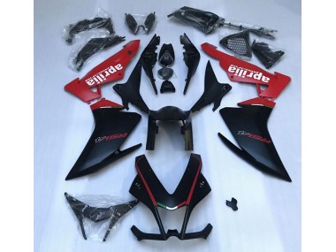 2010-2015 Matte Black & Red Aprilia RSV4 1000 Motorcycle Fairings Canada