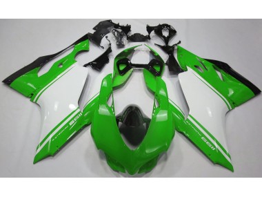 Gloss Green White and Black Ducati 1199 Motorcycle Fairings Canada