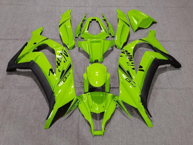 2011-2015 Gloss Green & Black Kawasaki ZX10R Motorcycle Fairings Canada