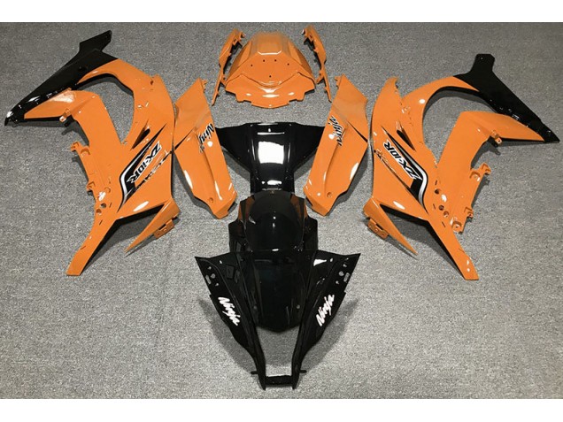 2011-2015 Gloss Orange & Logos Kawasaki ZX10R Motorcycle Fairings Canada