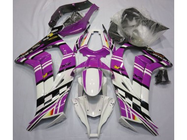 2011-2015 Purple Black and White Kawasaki ZX10R Motorcycle Fairings Canada