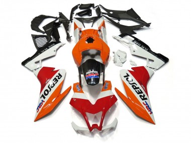 2012-2015 Repsol White and Red Aprilia RS4 125 Motorcycle Fairings Canada