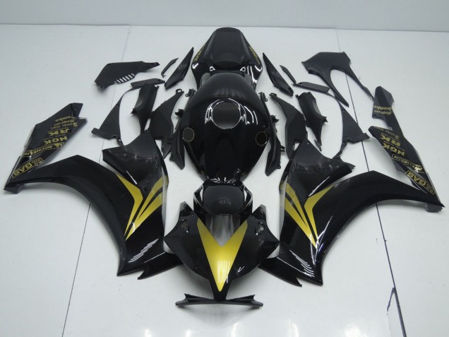 2012-2016 Black and Gold Honda CBR1000RR Motorcycle Fairings Canada