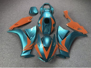 2012-2016 Gloss Cyan and Orange Honda CBR1000RR Motorcycle Fairings Canada