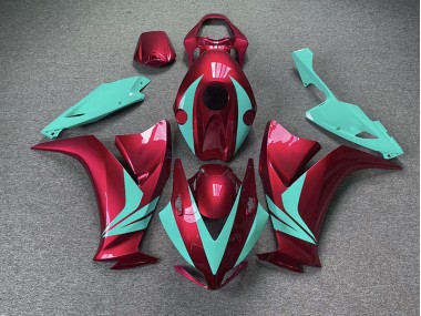 2012-2016 Gloss Red and Teal Honda CBR1000RR Motorcycle Fairings Canada