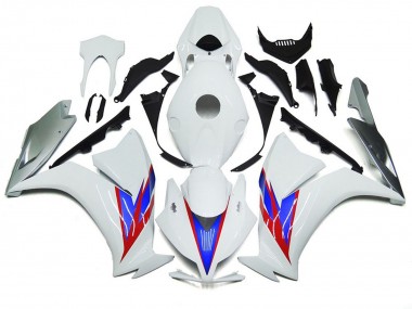 2012-2016 Gloss White and Silver Honda CBR1000RR Motorcycle Fairings Canada