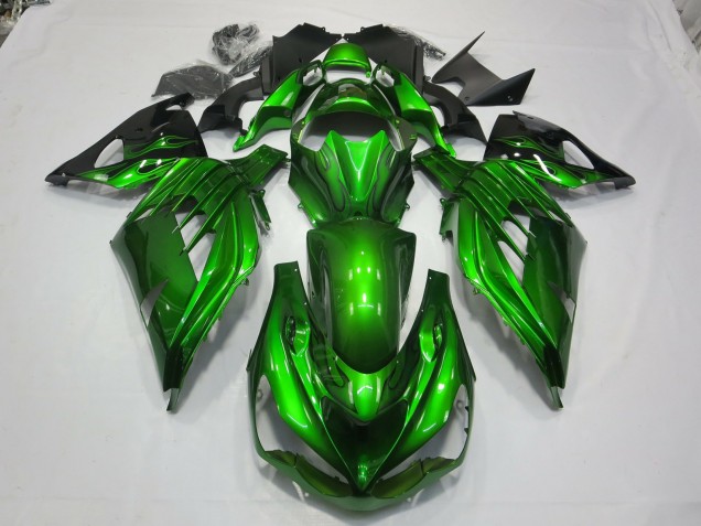 2012-2019 Green Black Kawasaki ZX14R Motorcycle Fairings Canada