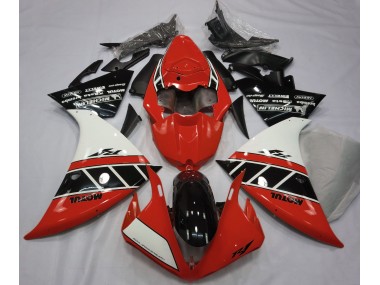 2013-2014 Gloss Red White and Black Yamaha R1 Motorcycle Fairings Canada