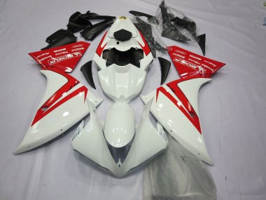 2013-2014 Red and White Yamaha R1 Motorcycle Fairings Canada