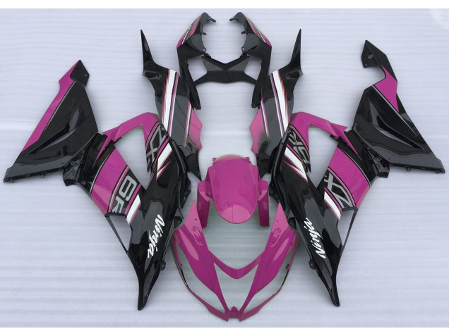 2013-2018 Gloss Pink and Black Kawasaki ZX6R Motorcycle Fairings Canada