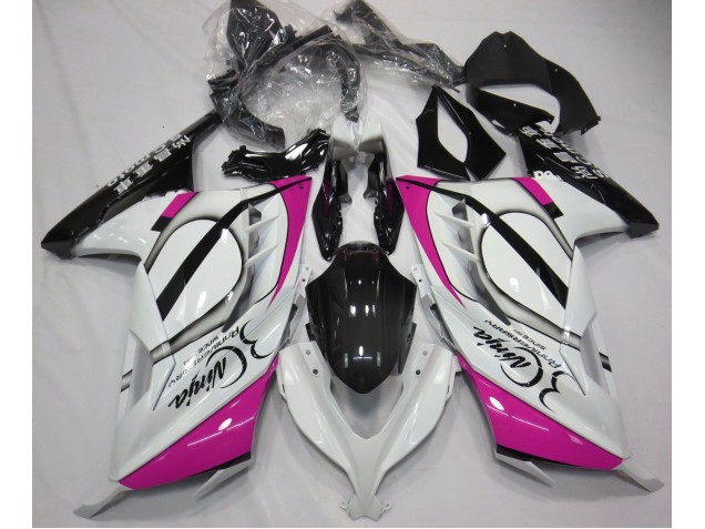 2013-2018 Gloss White & Pink Kawasaki Ninja 300 Motorcycle Fairings Canada