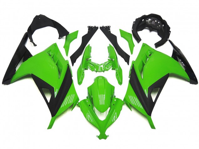 2013-2018 High Gloss Green and Black Kawasaki Ninja 300 Motorcycle Fairings Canada