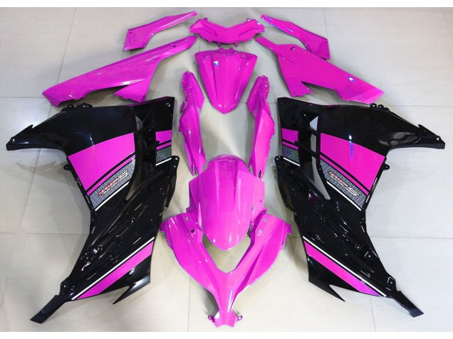 2013-2018 Hot Pink and Black Kawasaki Ninja 300 Motorcycle Fairings Canada