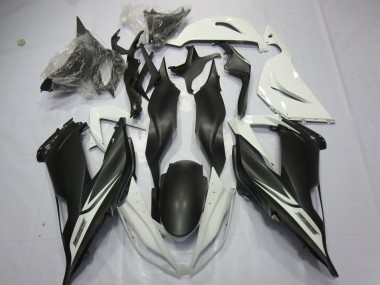 2013-2018 Matte Black White Kawasaki ZX6R Motorcycle Fairings Canada