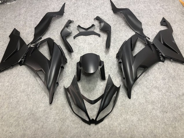 2013-2018 Plain Matte Black Kawasaki ZX6R Motorcycle Fairings Canada