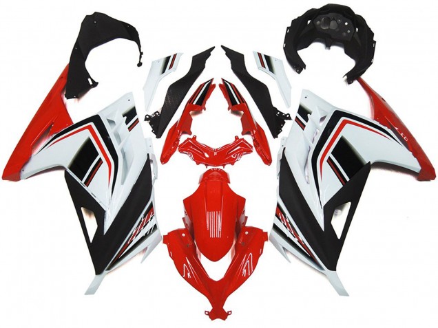 2013-2018 Red White and Black Gloss Kawasaki Ninja 300 Motorcycle Fairings Canada