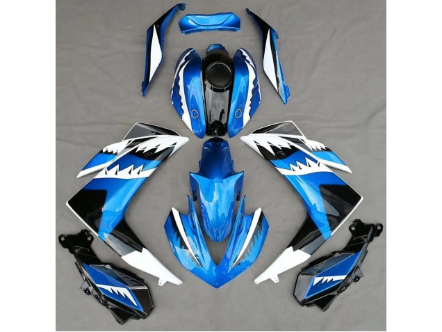 2015-2018 Light Blue Shark Yamaha R3 Motorcycle Fairings Canada