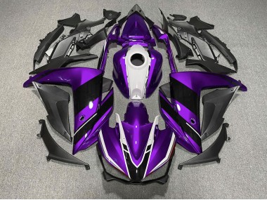 2015-2018 Purple Black and White Yamaha R3 Motorcycle Fairings Canada