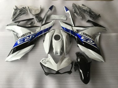 2015-2018 White Blue and Black Yamaha R3 Motorcycle Fairings Canada