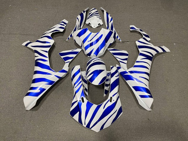 2015-2019 Blue Zebra Yamaha R1 Motorcycle Fairings Canada