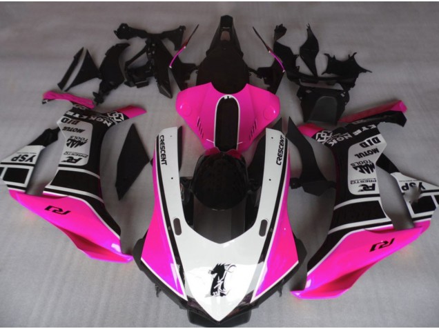 2015-2019 Gloss Pink & White Yamaha R1 Motorcycle Fairings Canada