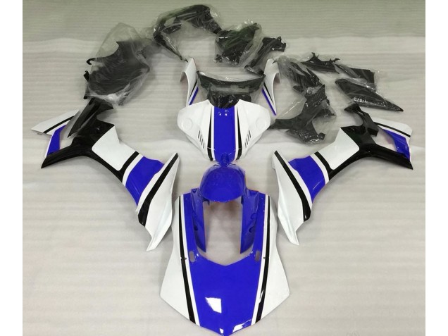 2015-2019 Gloss White Blue and Black Yamaha R1 Motorcycle Fairings Canada