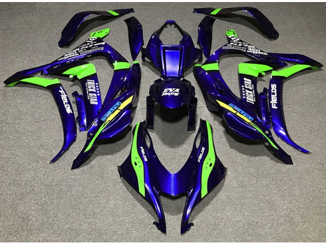 2016-2019 Deep Blue Trickstar Kawasaki ZX10R Motorcycle Fairings Canada