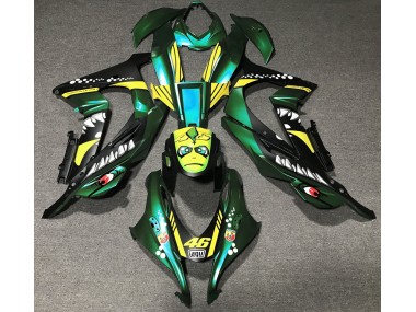 2016-2019 Forest Green Shark Kawasaki ZX10R Motorcycle Fairings Canada