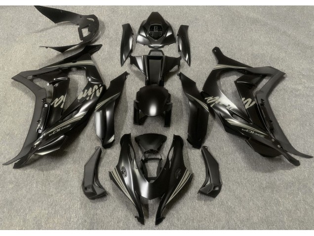 2016-2019 Satin Black & Grey Kawasaki ZX10R Motorcycle Fairings Canada