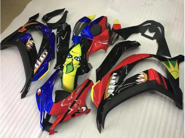 2016-2019 Share Red and Blue Kawasaki ZX10R Motorcycle Fairings Canada