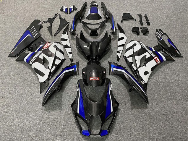 2017-2019 Carbon Fiber Style & Blue Suzuki GSXR 1000 Motorcycle Fairings Canada