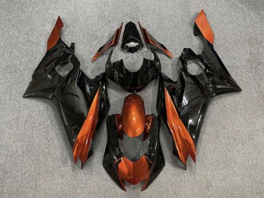 2017-2019 Gloss Black & Burnt Orange Yamaha R6 Motorcycle Fairings Canada