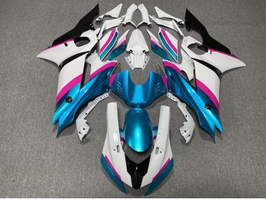 2017-2019 Light Blue and Pink Yamaha R6 Motorcycle Fairings Canada