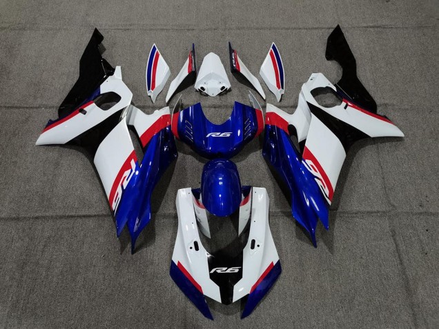 2017-2019 Blue White and Red Yamaha R6 Motorcycle Fairings Canada