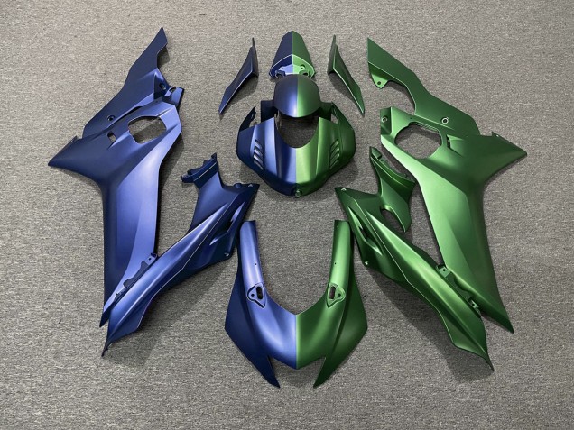 2017-2019 Blue and Green Split Yamaha R6 Motorcycle Fairings Canada