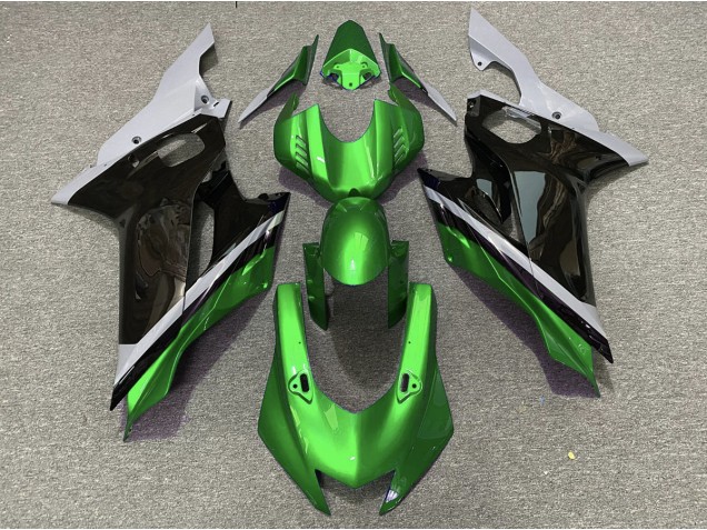 2017-2019 Cement Black and Green Yamaha R6 Motorcycle Fairings Canada