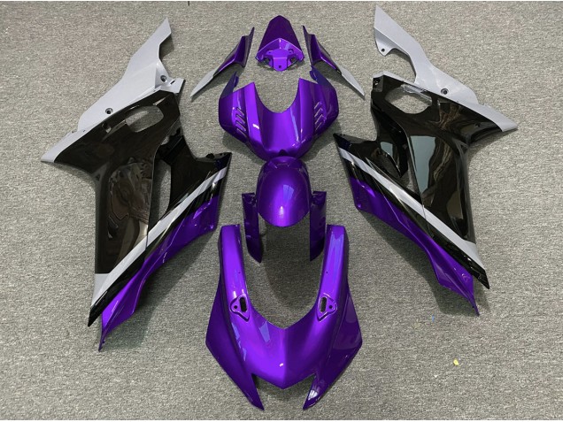 2017-2019 Cement Black and Purple Yamaha R6 Motorcycle Fairings Canada