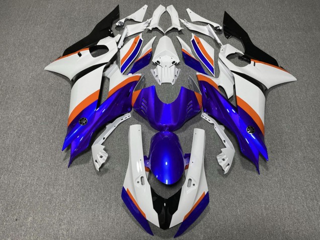 2017-2019 Deep Blue and Orange Yamaha R6 Motorcycle Fairings Canada