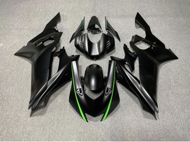 2017-2019 Matte Black & Green Accents Yamaha R6 Motorcycle Fairings Canada