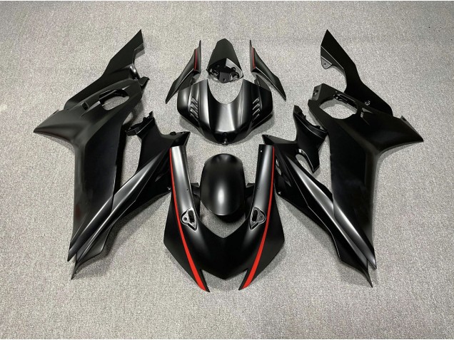 2017-2019 Matte Black & Red Accents Yamaha R6 Motorcycle Fairings Canada